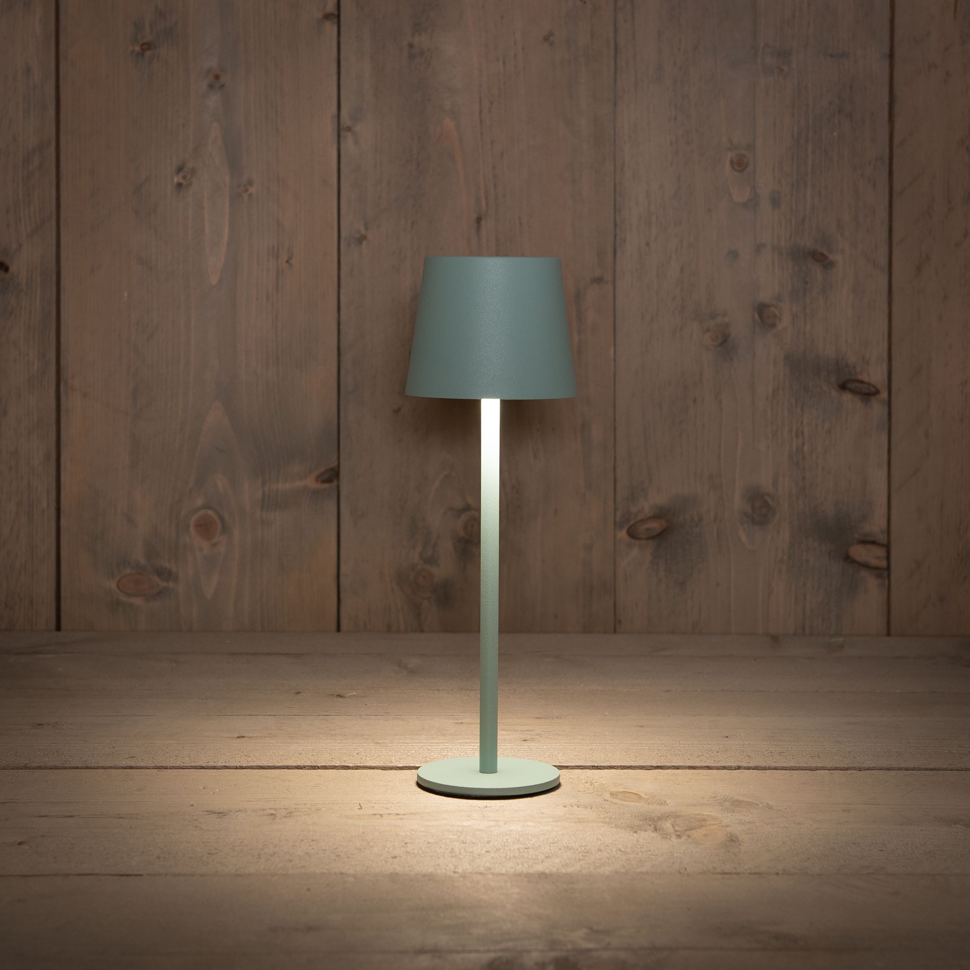 Tafellamp-9x26-5cm-Led-warm-wit-groen