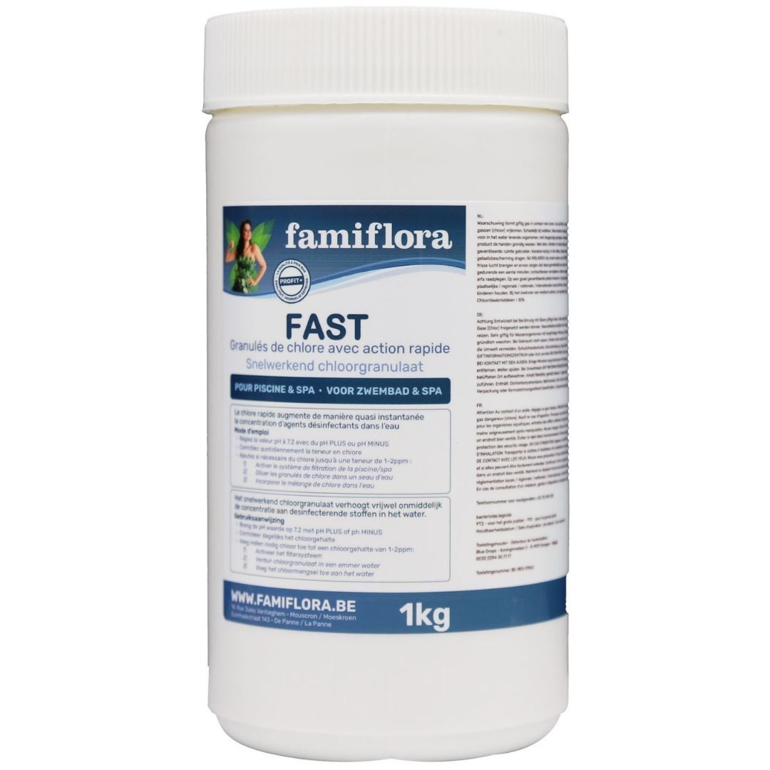 Famiflora Fast - fast-acting chlorine granules 1kg