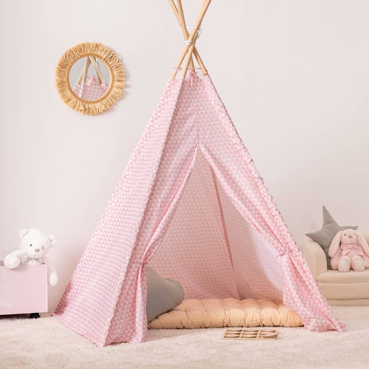 Kindertipi-120x120x160cm-roze-