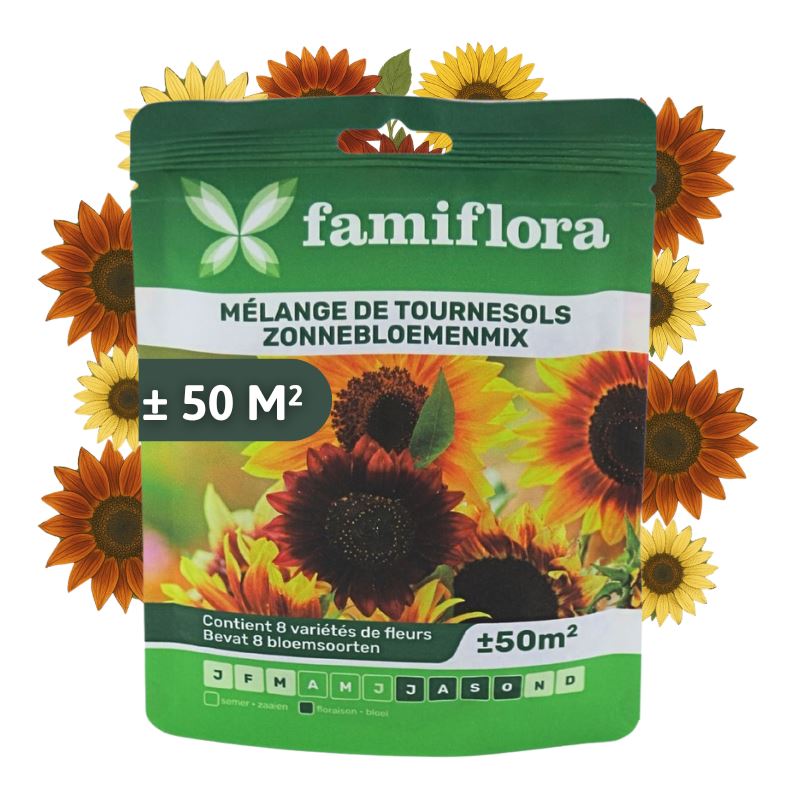 Famiflora-Zonnebloemenmix-50m-