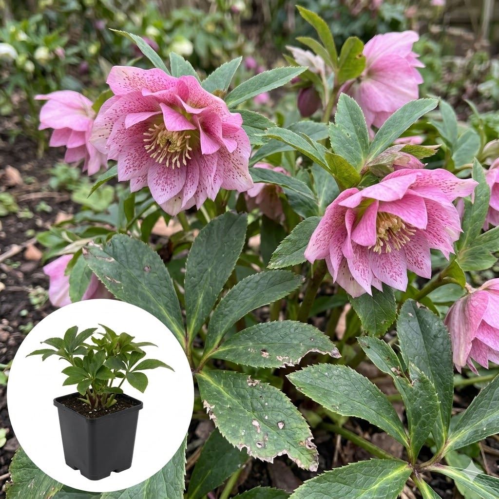 Helleborus-orientalis-Double-Ellen-Pink-pot-9x9-cm