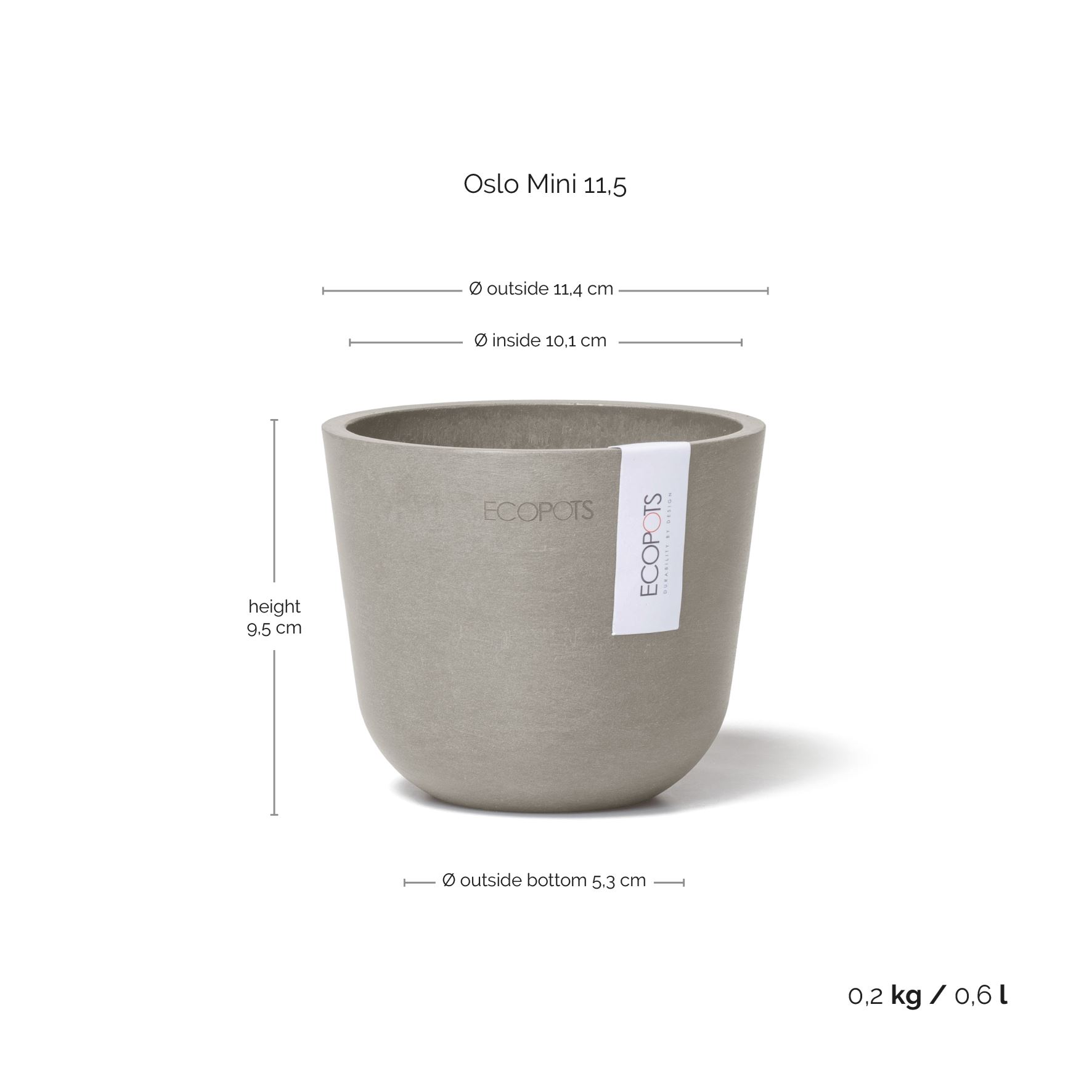 Ecopots-oslo-mini-taupe-11-5-cm-H10-cm