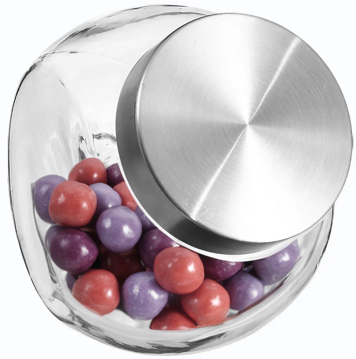 Secret de Gourmet storage jar glass 650 ml - Airtight screw-on lid - Ideal for sweets & dry goods - Stylish storage solution