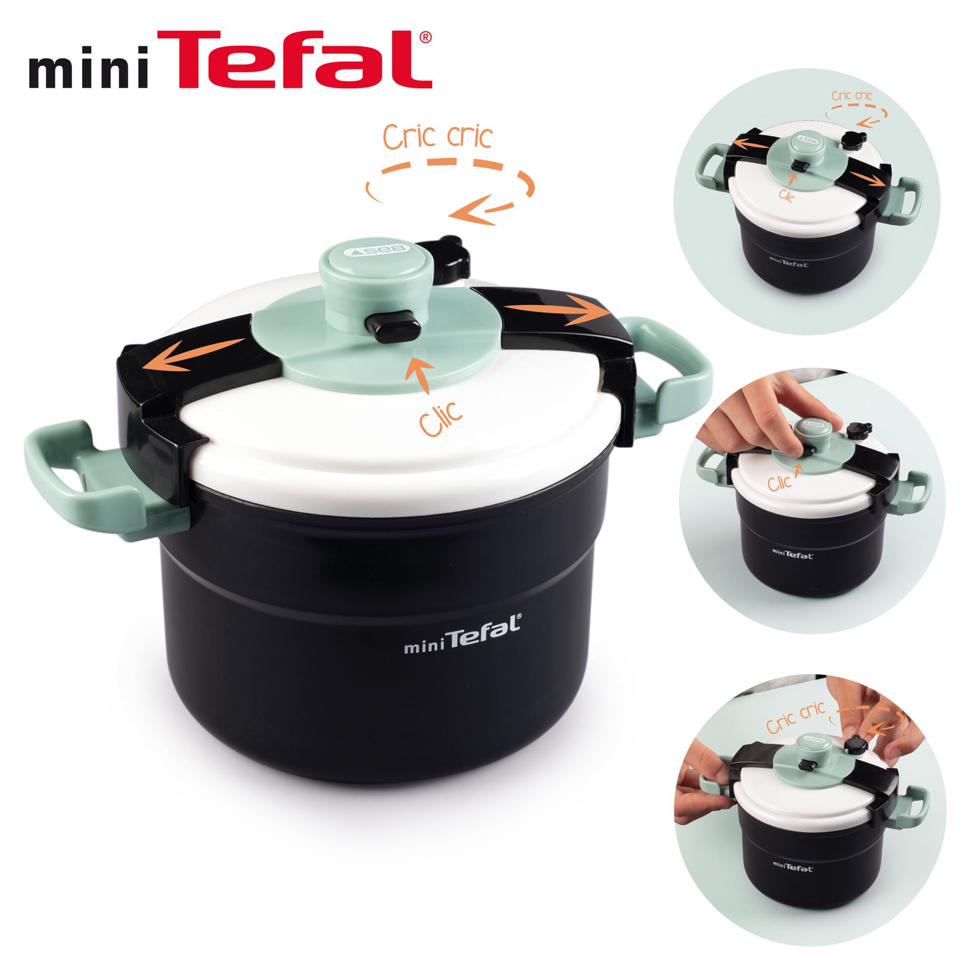 Smoby Tefal pressure cooker Clipso Toy kitchen accessories set