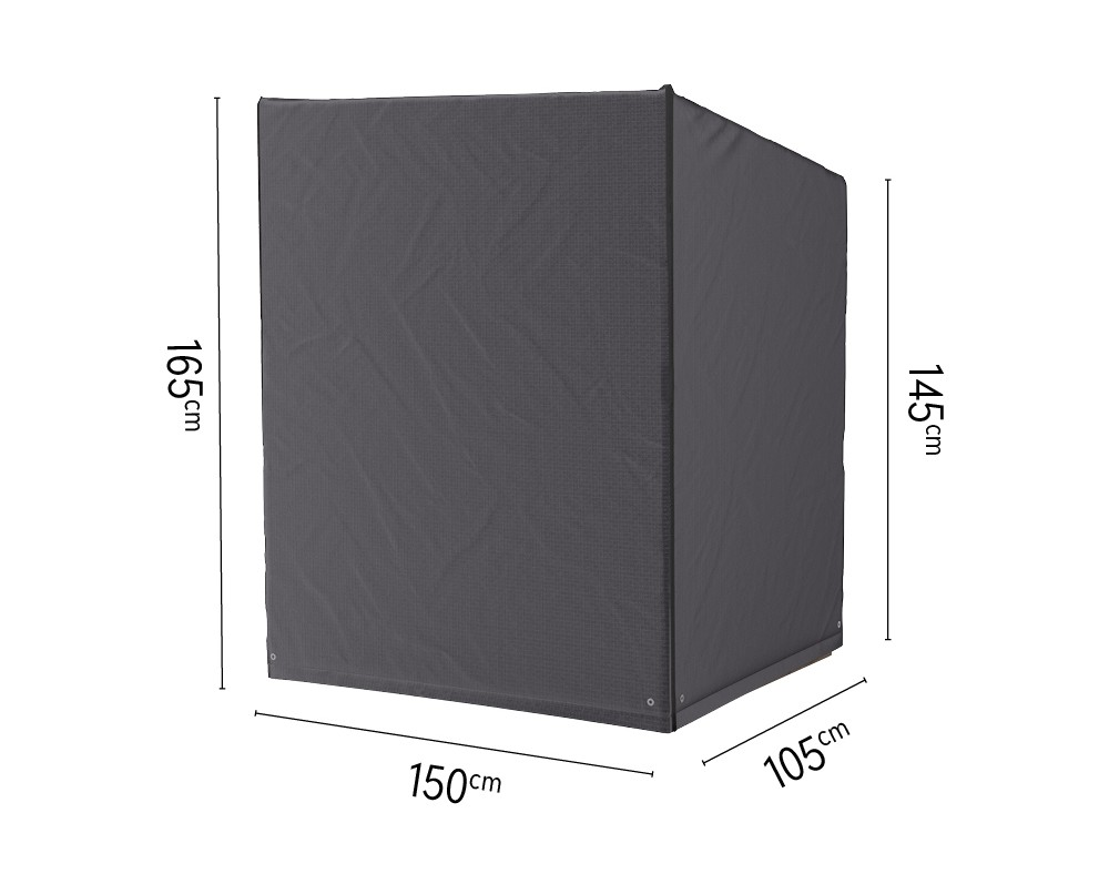 Platinum AeroCover Beach Chair Cover - 150 x 105 x H145/165 cm - Breathable & Water Resistant - Anthracite