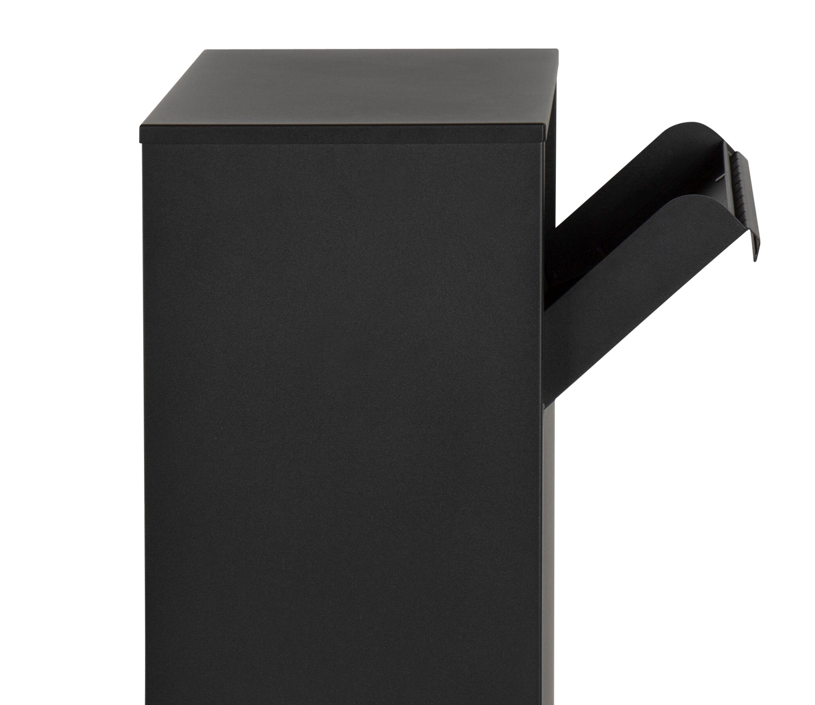 Practo Garden stuttgart mat zwart mat zwart - Vrijstaande pakketbrievenbus XL - 37,5x44,5x100cm - RAL 9005