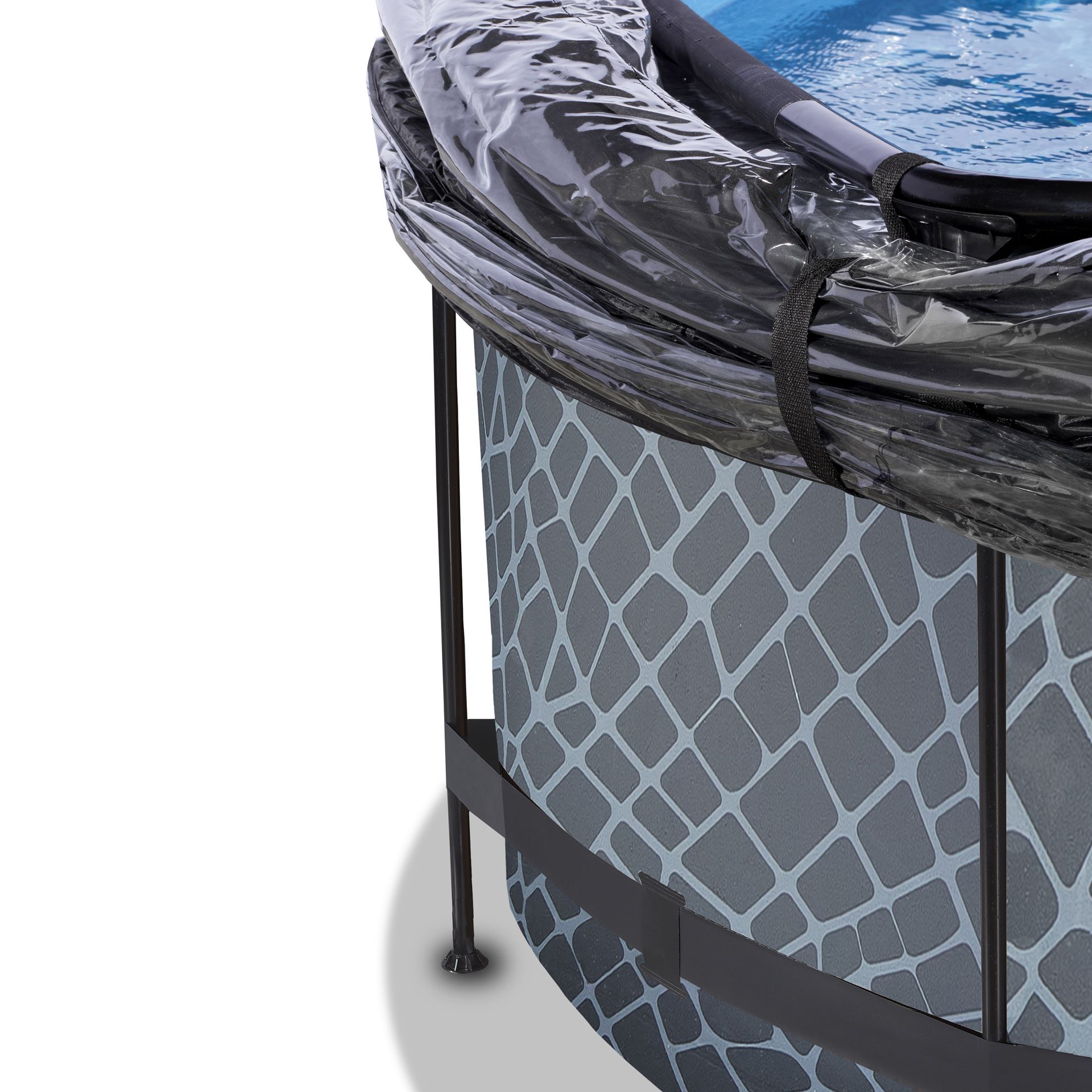 EXIT-Stone-zwembad-360x122cm-met-zandfilterpomp-en-overkapping-en-warmtepomp-grijs