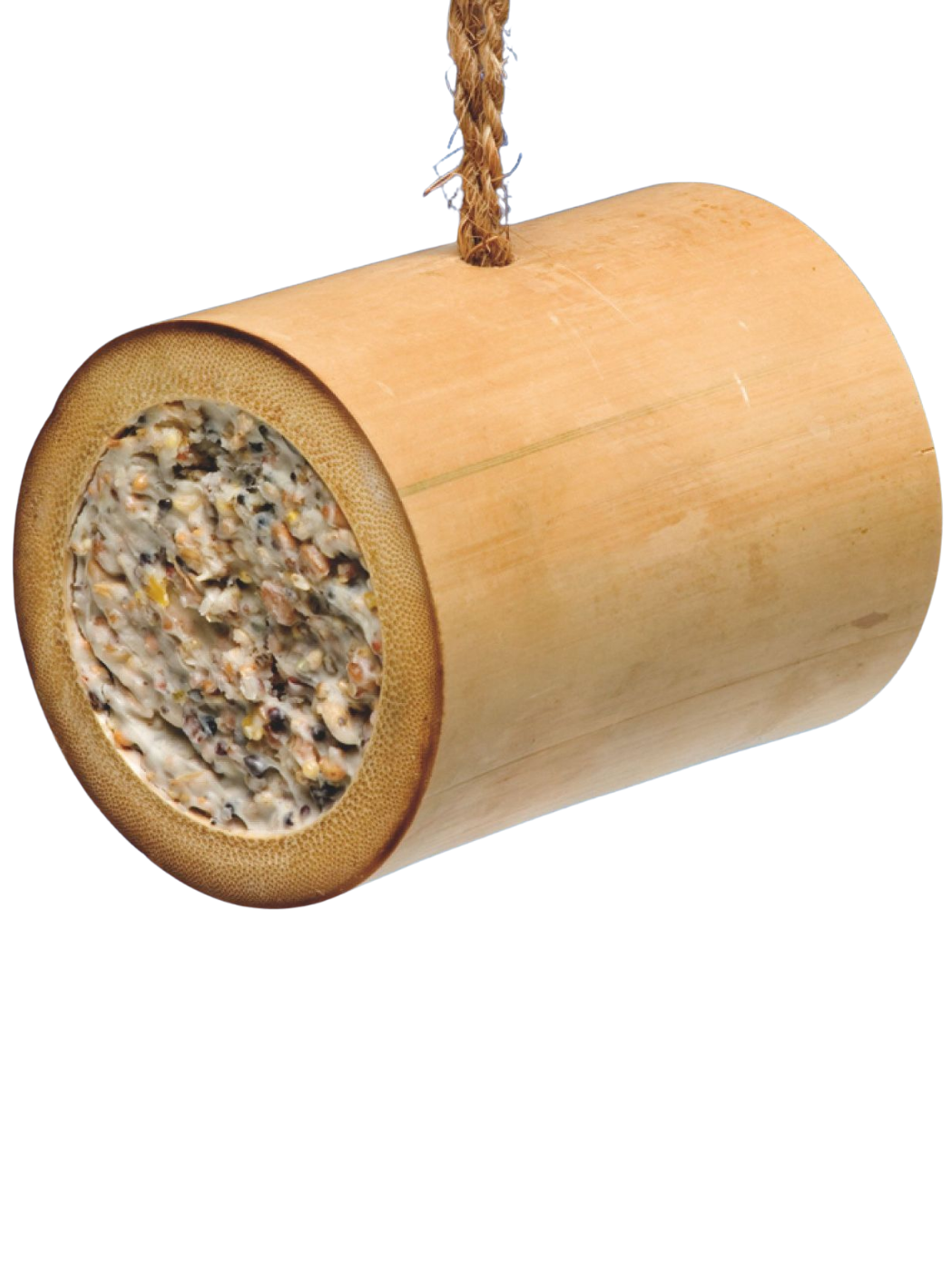 Famiflora mangeoire garnie pour oiseaux d'extérieur - Bambou - +/- 300g