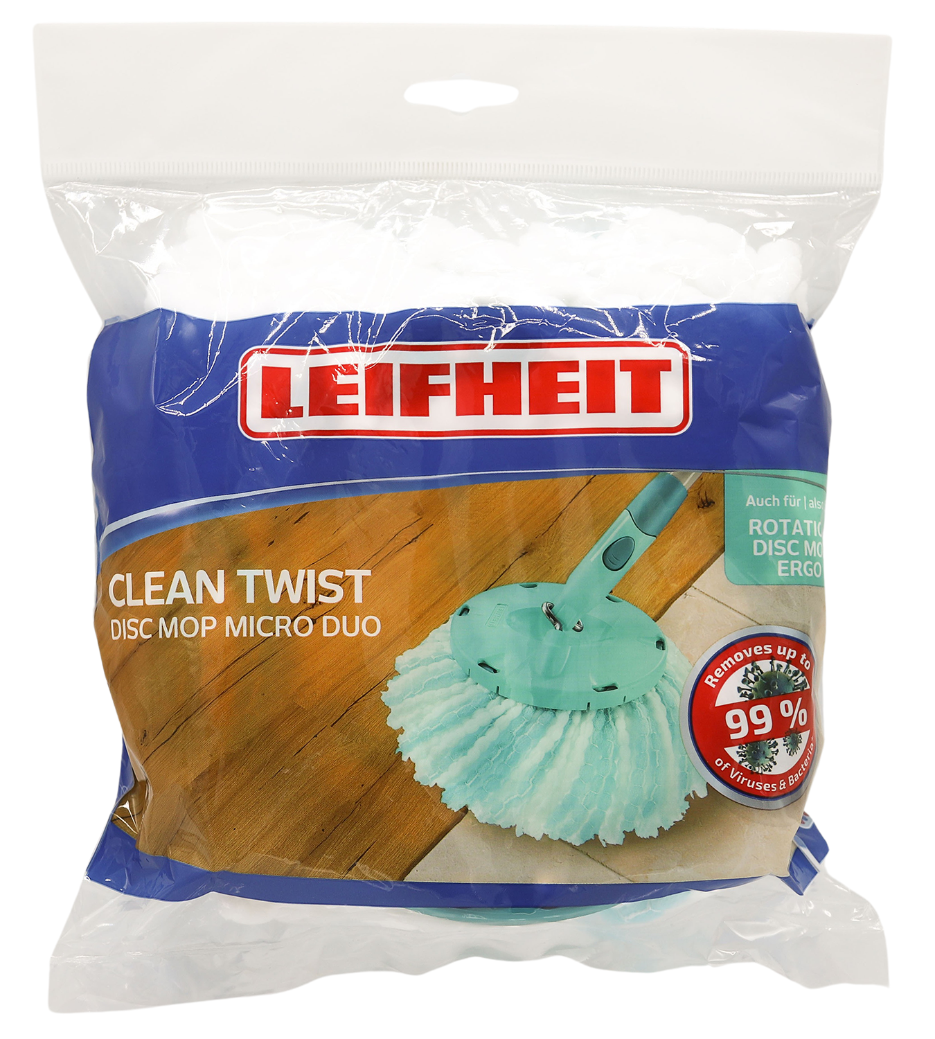 Mop head CLEAN TWIST Disc Mop micro duo