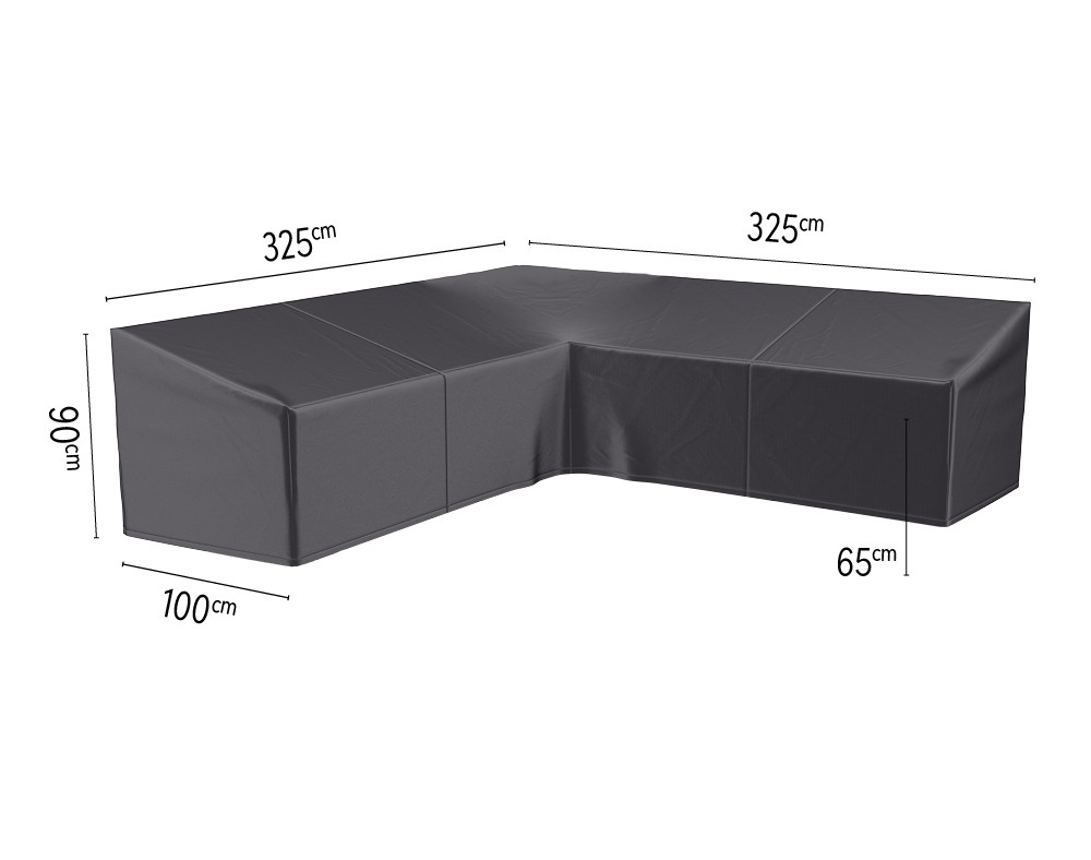 Platinum AeroCover Lounge Set Cover - Symmetrical - 325x325x100x65/90 cm - Breathable & UV resistant