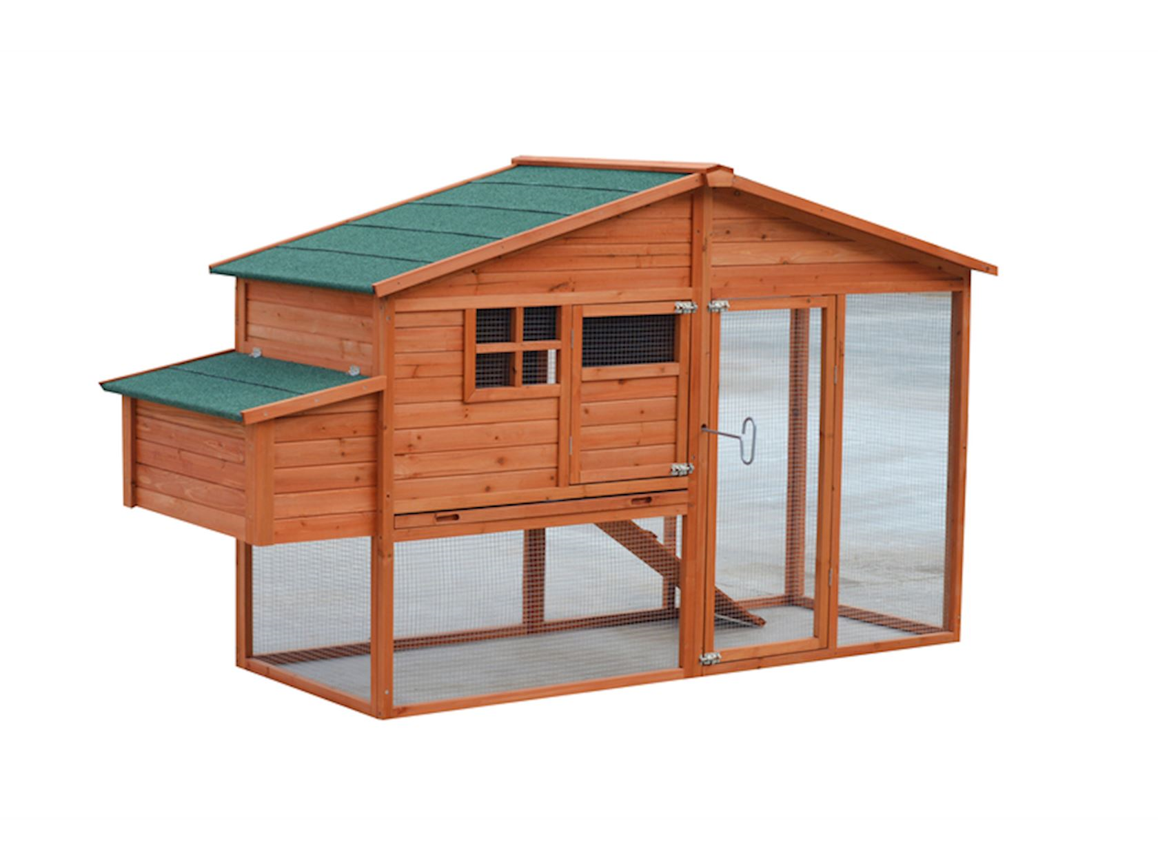 Wooden chicken coop "Manon" 231x88x132cm
