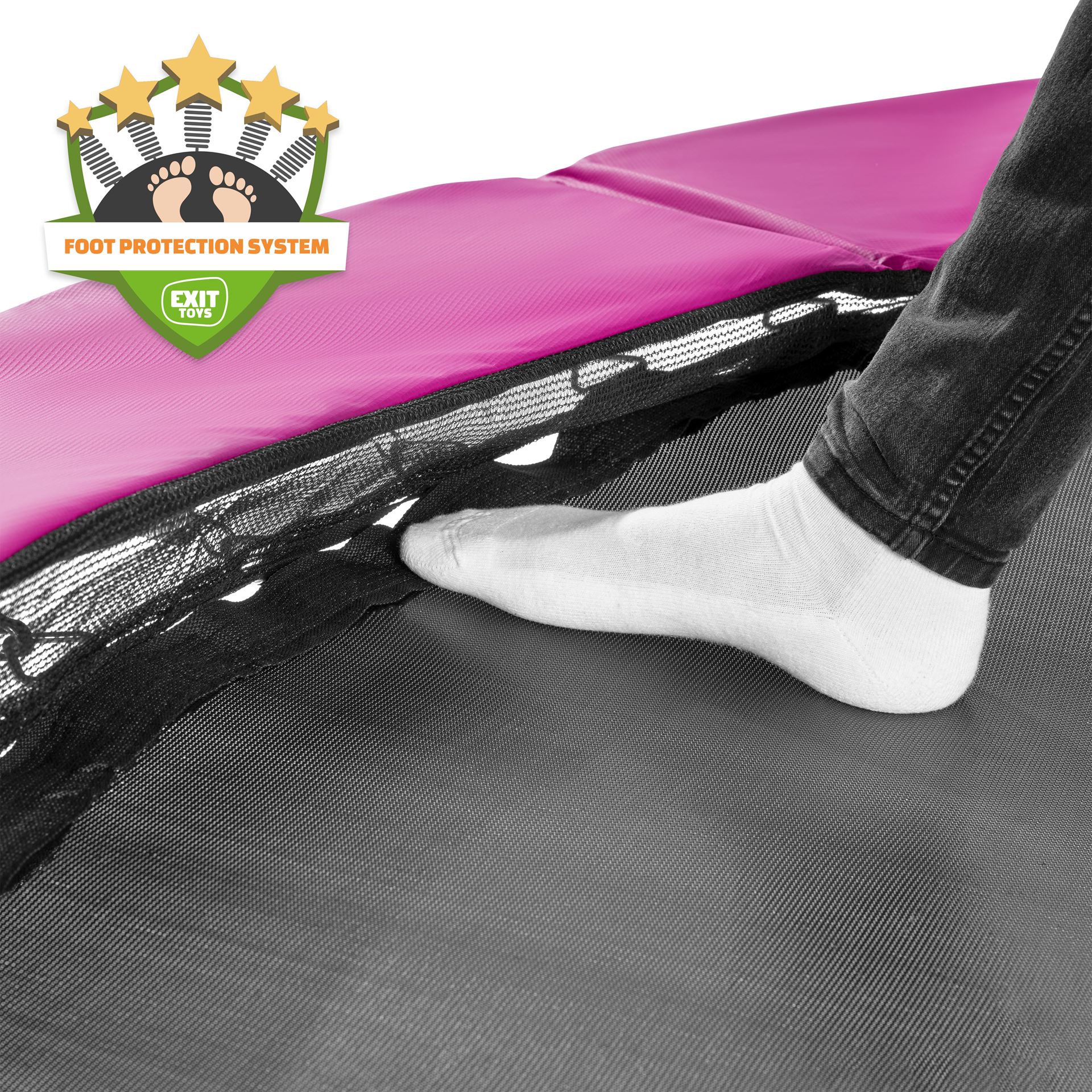 EXIT-Silhouette-trampoline-305cm-roze
