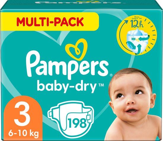 Pampers-Baby-Dry-luiers-Maat-3-198-luiers-6-10-KG-