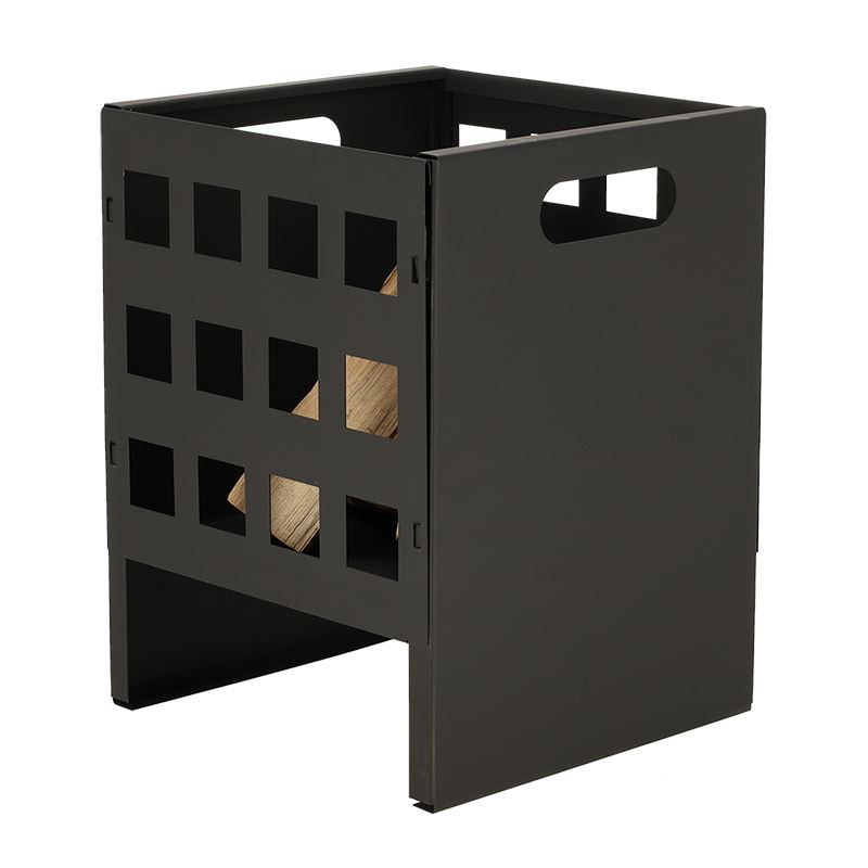 Esschert Design vuurkorf vierkant - 30,8x30,1x40,1cm - zwart Vuurkorf-vierkant-zwart-30cm