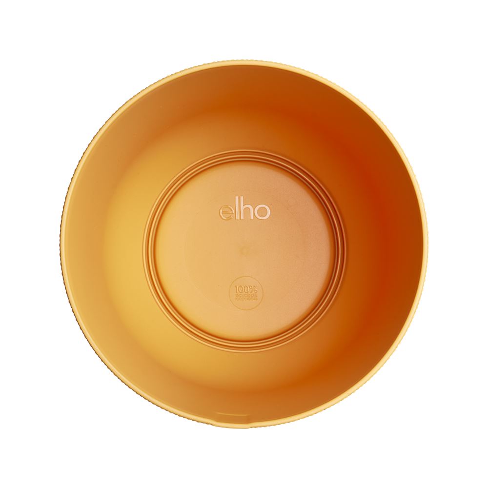 Bloempot-jazz-rond-23cm-amber-geel