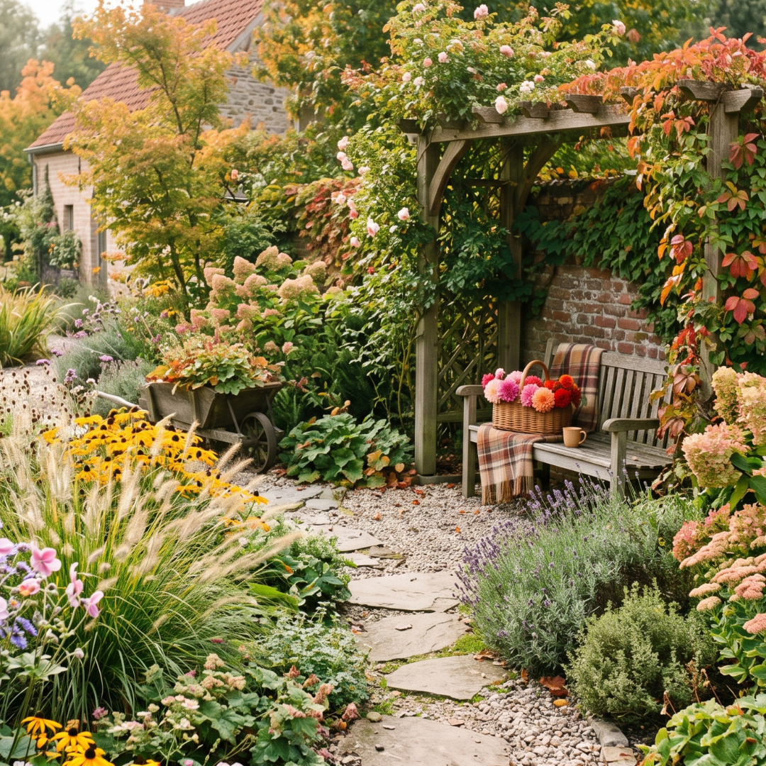 tuin in september