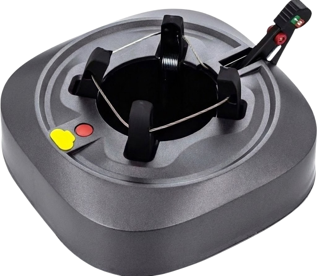 Famiflora Pied de sapin Easy Grip à pédale - Anthracite - convient aux sapins de Noël jusqu'à 280 cm - avec réservoir d'eau