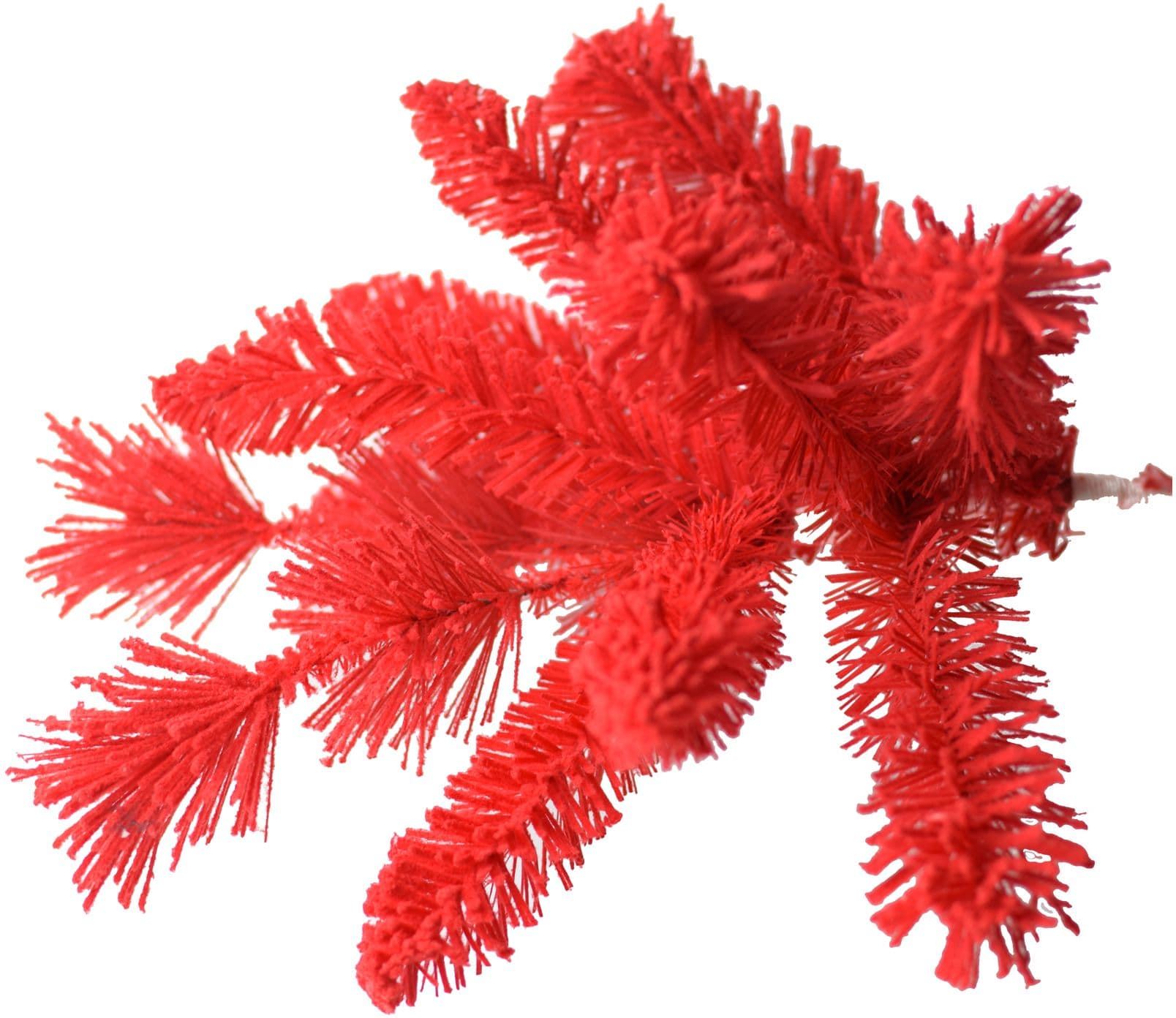 Teddy-Red-kunstkerstboom-150-cm-rood-422-tips-sneeuw-metalen-voet