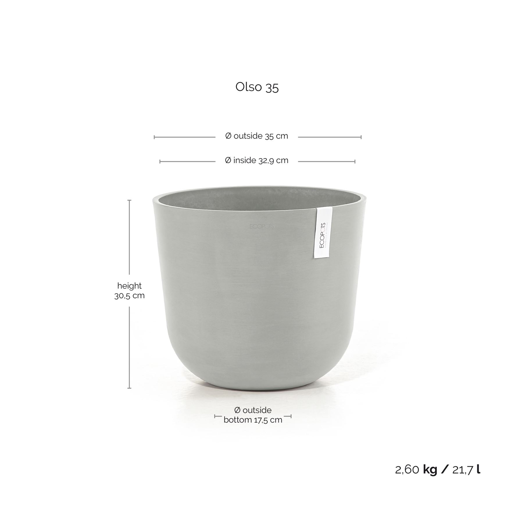 Ecopots-oslo-white-grey-35-cm-H30-5-cm