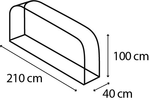 Houtopslag-Ardor-401-vlak-graniet-H100-cm