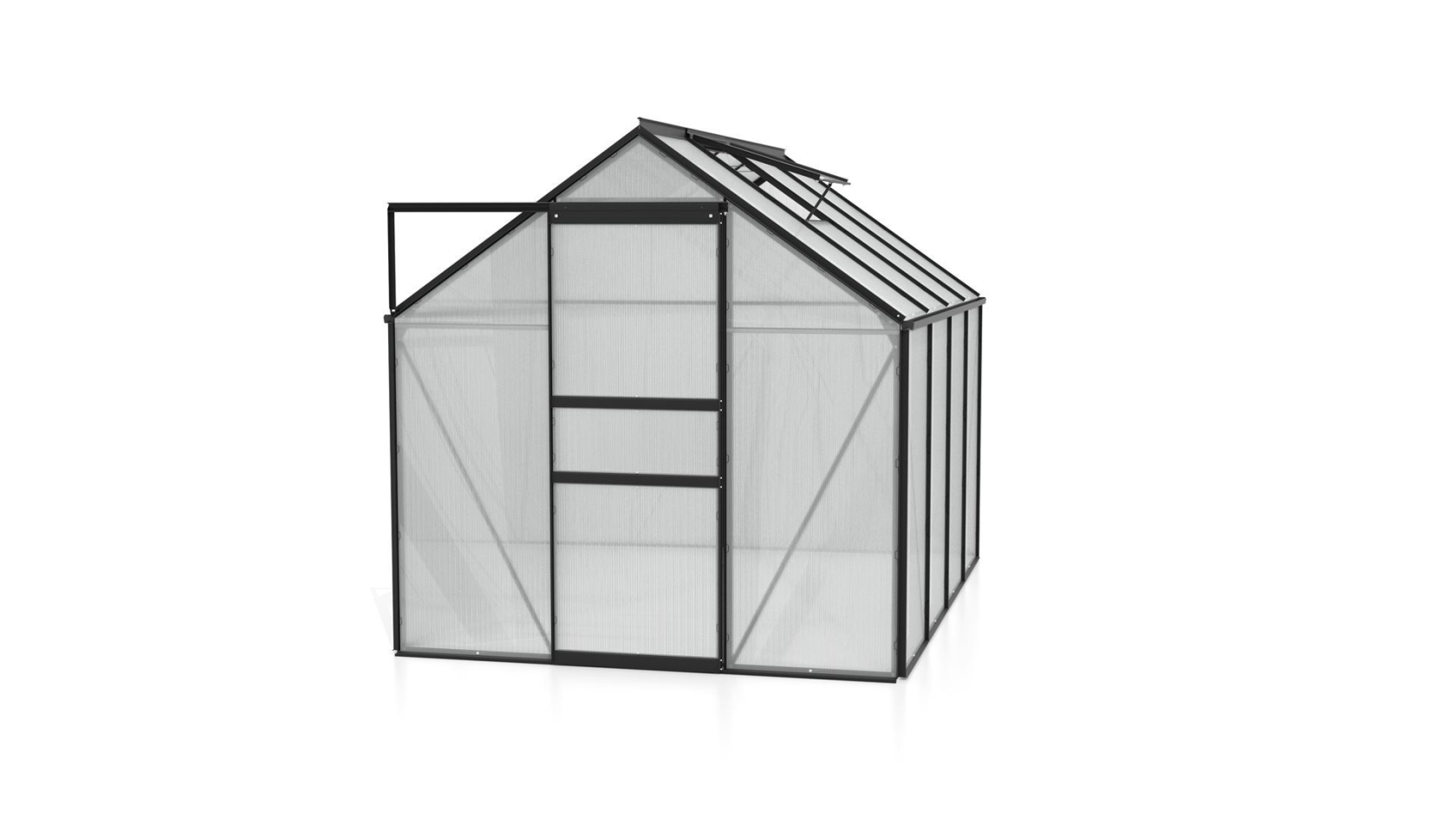 Vitavia Venus serre - 5m² - met 6 mm polycarbonaat - Zwart