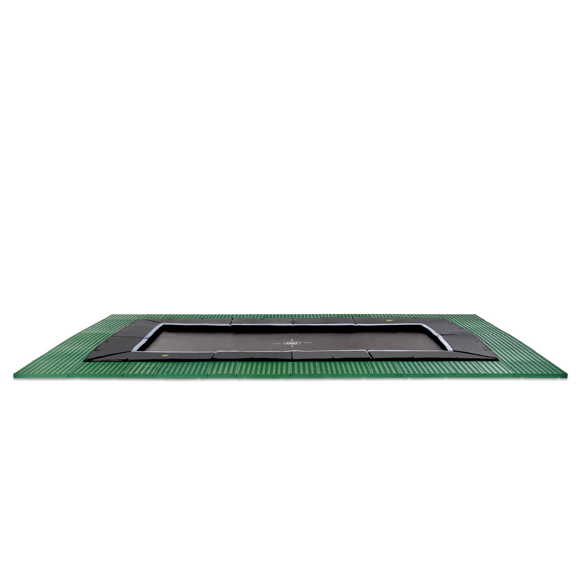 EXIT-Dynamic-groundlevel-trampoline-305x519cm-met-Freezone-veiligheidstegels-zwart