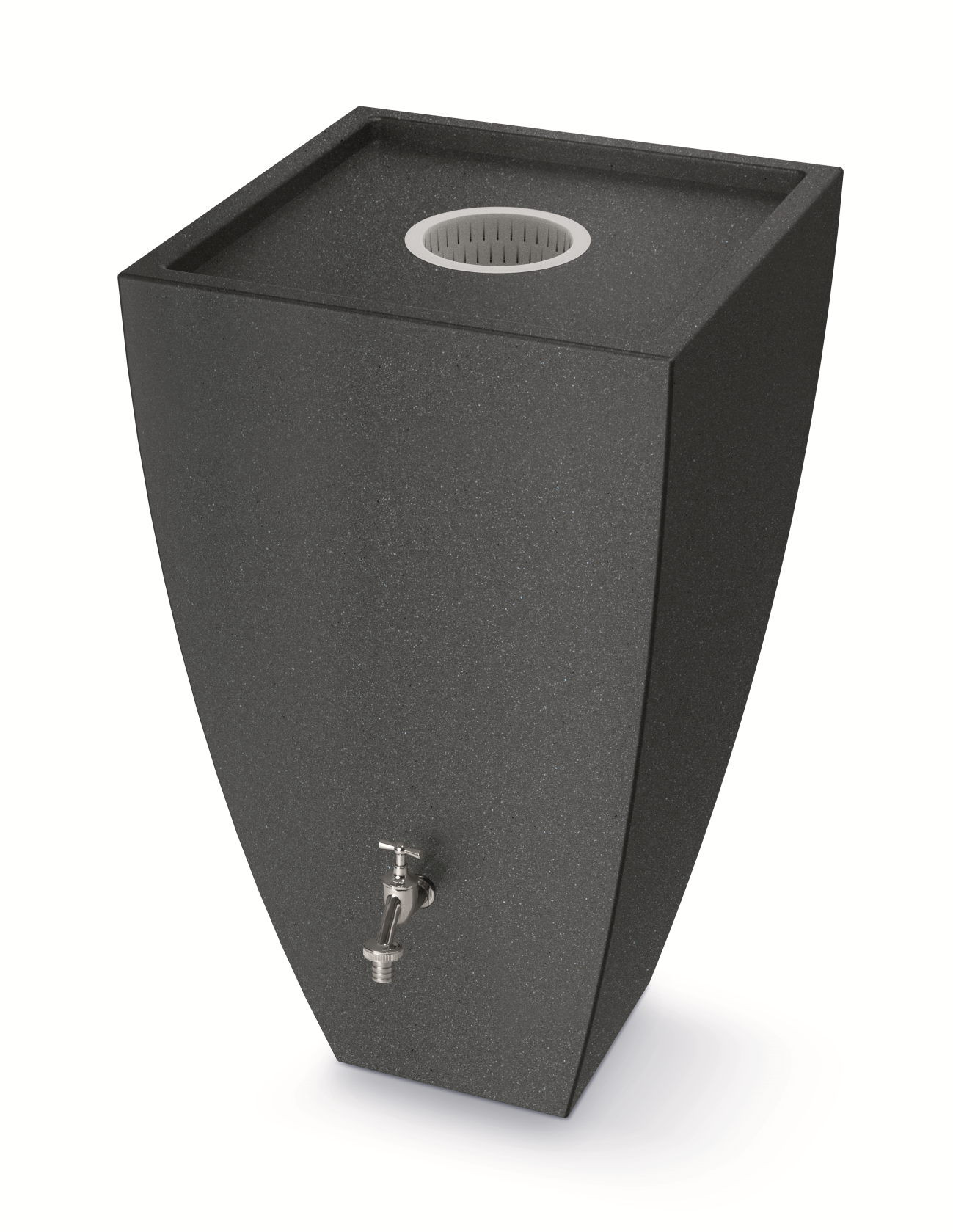 Prosperplast Modena Rain Barrel - Approx. 350 Liter - Anthracite - 69 x 121 cm