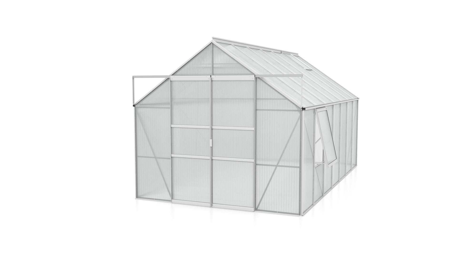 Meridian-2-11500-HKP4mm-Polycarbonaat-serre-Vrijstaand-B254-4-x-L441-x-H231-8-cm