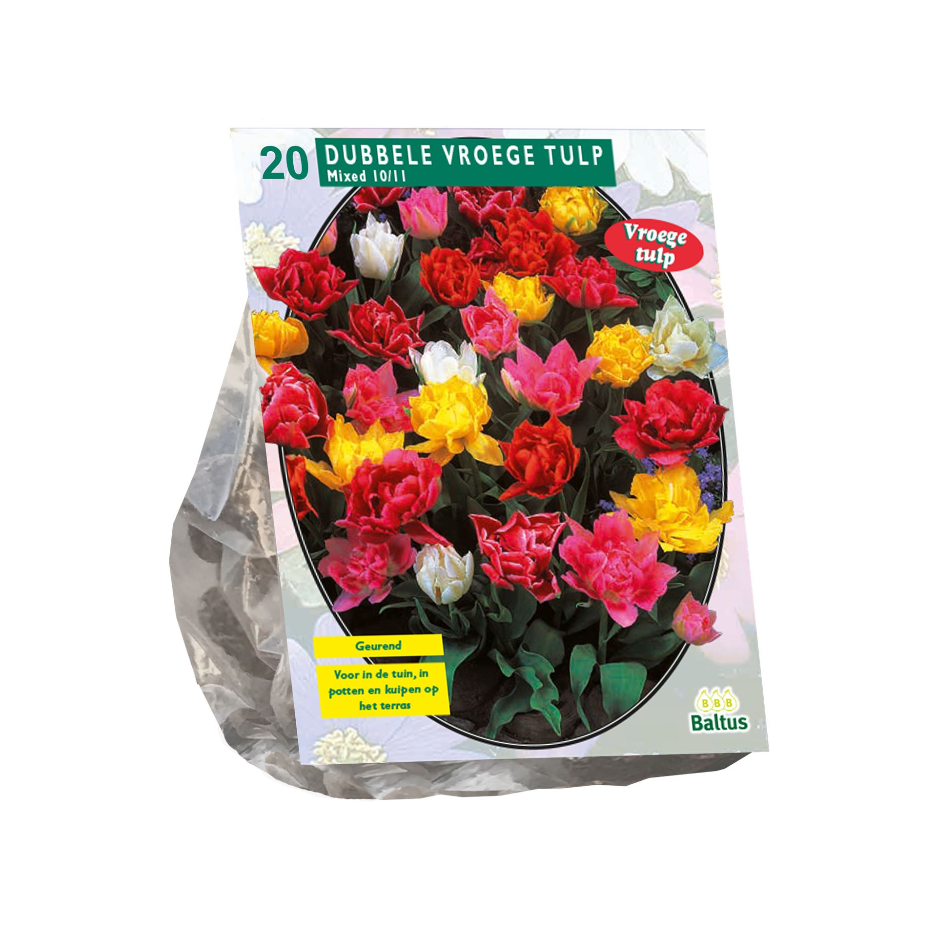 Baltus 'Tulipa Mix' voorjaarsbloeiers - Dubbel - 20 bollen