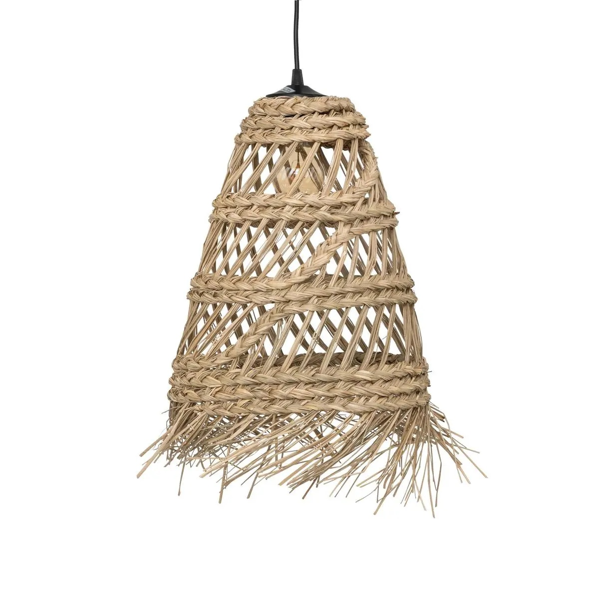 Atmosphera Lahys Pendant Lamp - diameter 28xH48 cm - Natural Wicker - E27 - Straw - Atmospheric Light - Modern & Natural