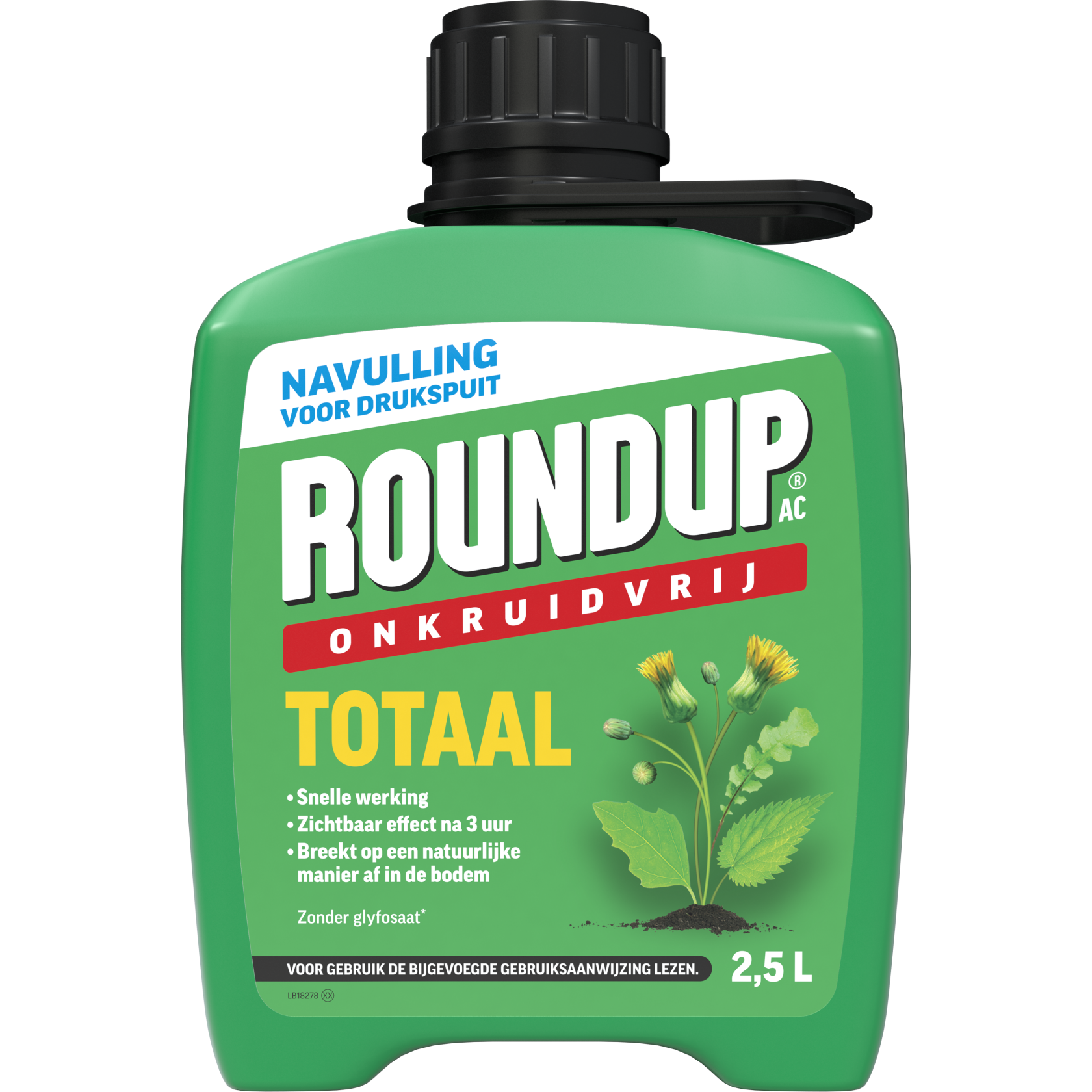 ROUNDUP® AC Totaal Onkruidvrij Kant en Klaar Drukspuit Navulverpakking 2,5L