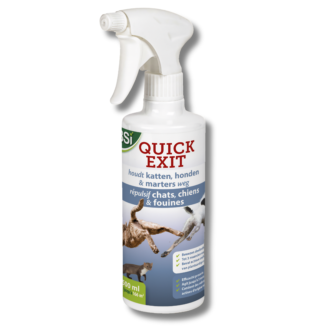 BSI Quick Exit Spray - Tegen Honden, Katten & Marters - 500 ml