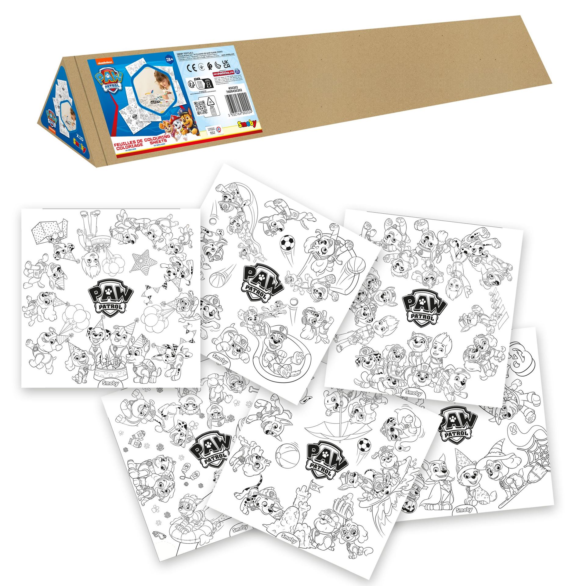 Smoby PAW Patrol Set de coloriage - Coloriage pour le plaisir créatif