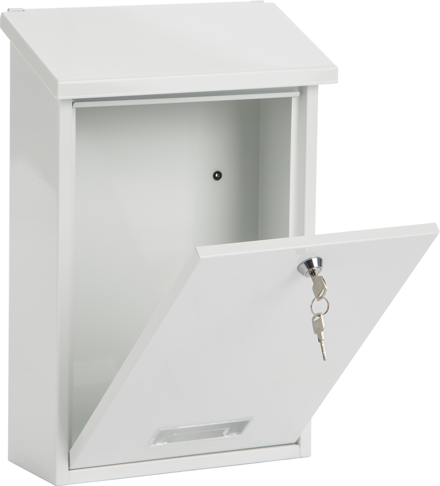 Practo Garden dublin wit wit - Brievenbus in gelakt staal - 10x25x39,6cm