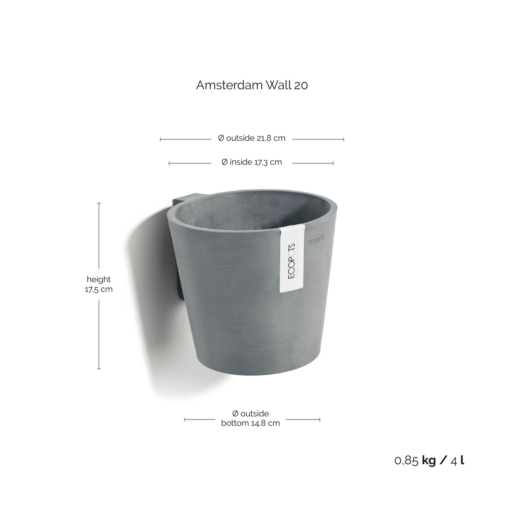 Ecopots-amsterdam-wall-blue-grey-20-cm-H17-5-cm-incl-waterreservoir