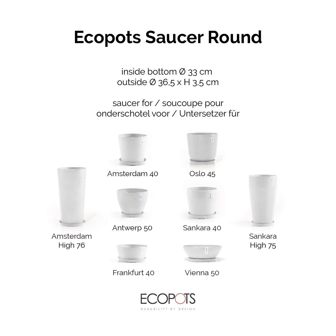 Ecopots-onderschotel-rond-pure-white-40-cm-H3-5-cm