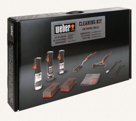 Weber voordeel reinigingspakket voor geëmailleerde gasbarbecues - 8-delig - Compleet starterspakket