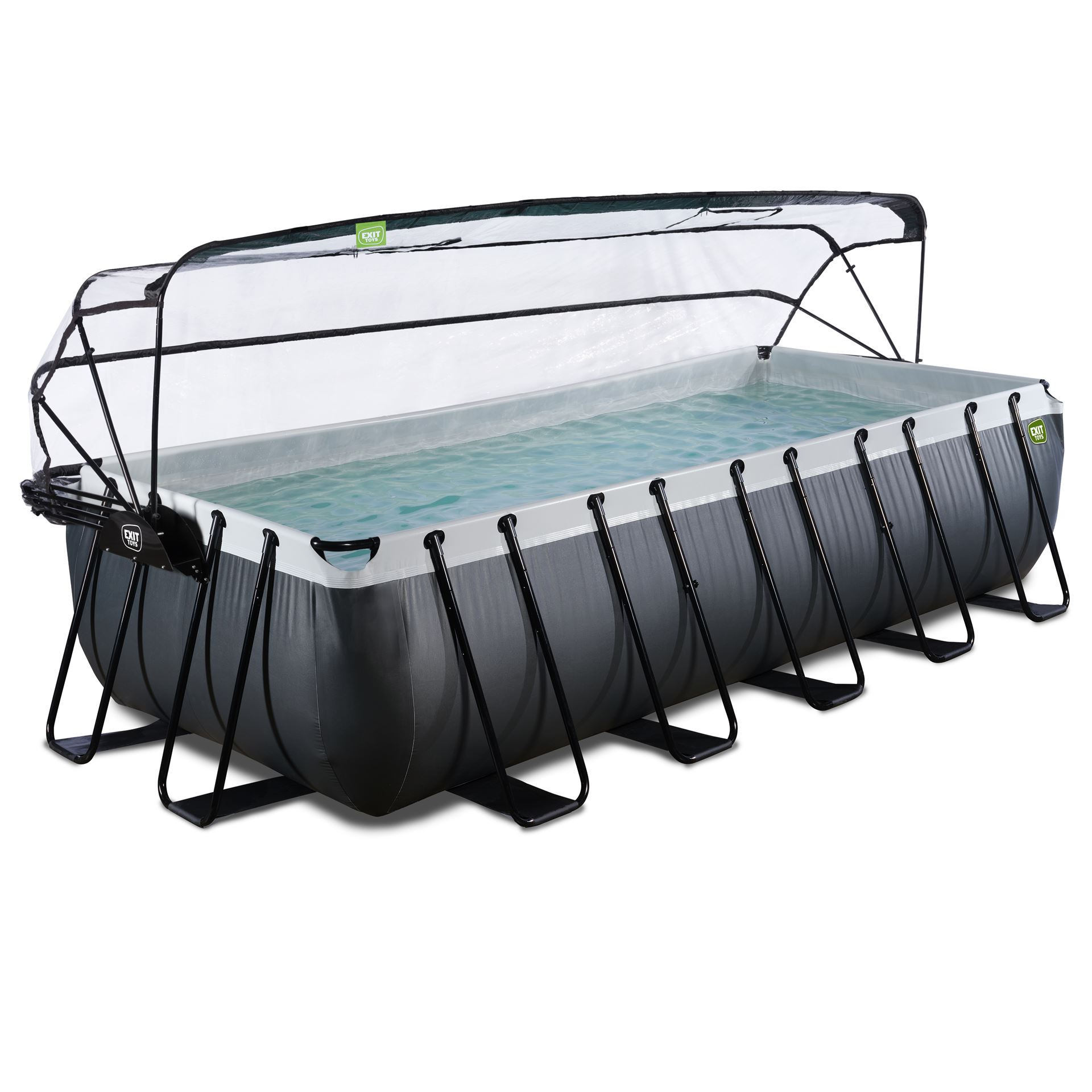 EXIT-Black-Leather-zwembad-540x250x122cm-met-zandfilterpomp-en-overkapping-zwart