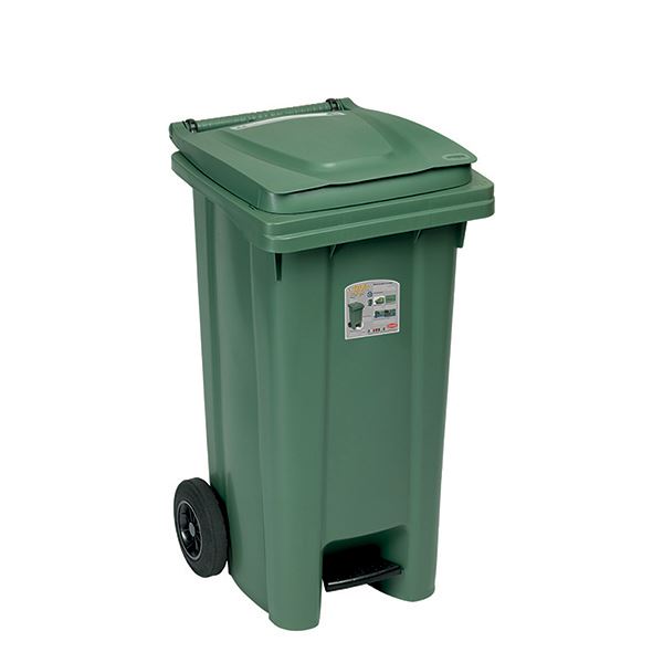 120-lt-wheeled-bin-with-pedal-fern-green-54-5x49-5x94cm