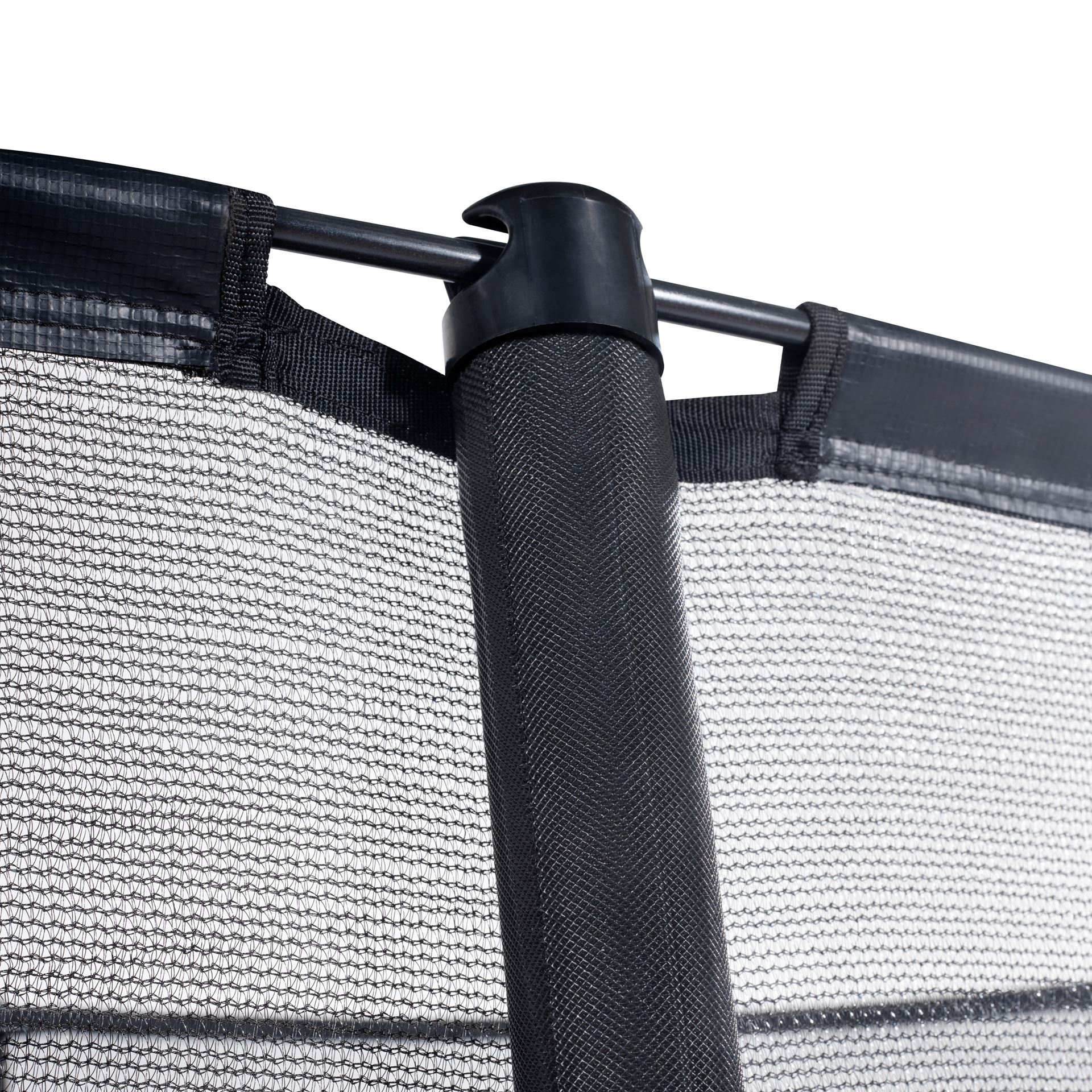 EXIT-Dynamic-groundlevel-trampoline-366cm-met-veiligheidsnet-zwart