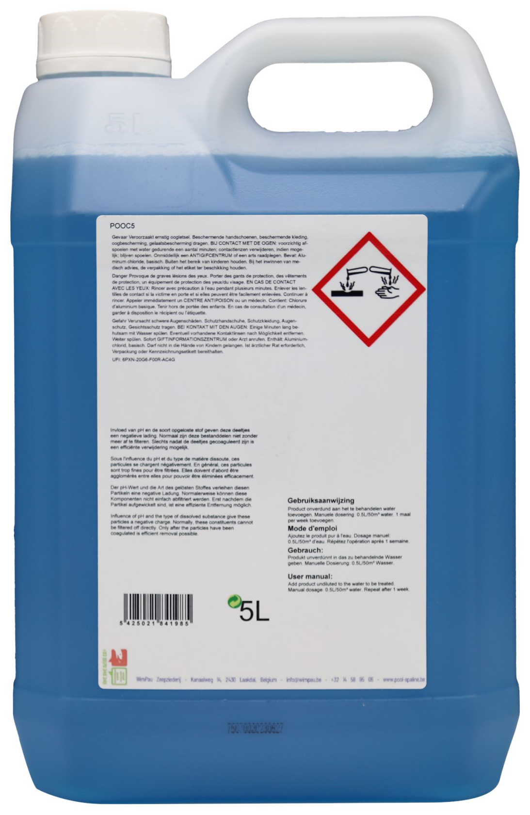 Famiflora Clearswim vloeibaar 5L - tegen troebel water!