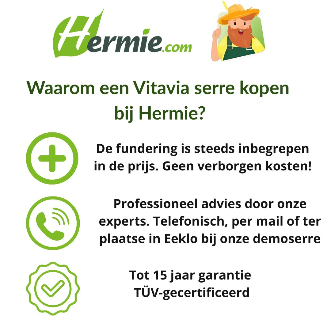 Vitavia Venus serre - 6,2m² - Donkergroen