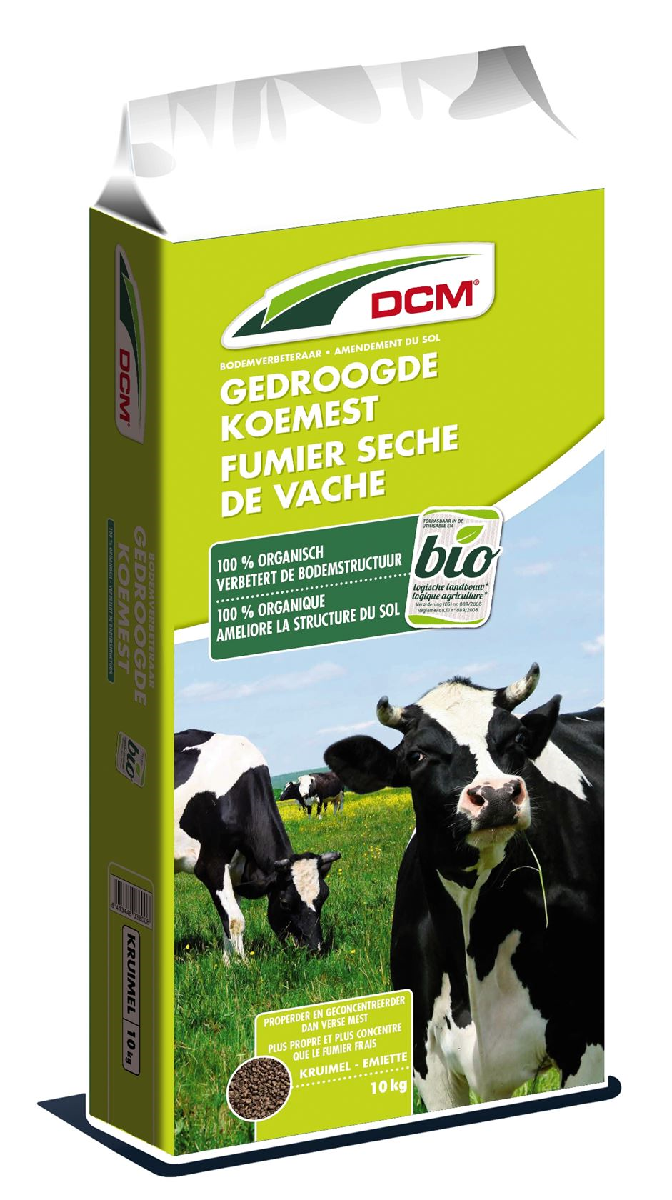 DCM Dried cow manure - 10kg - Organic