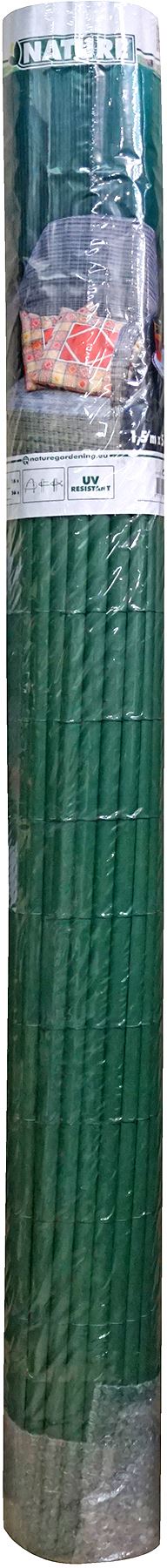 Enkelwandig-tuinscherm-PVC-1000-g-m-bevestigingsset-groen-1-5-x-5-m