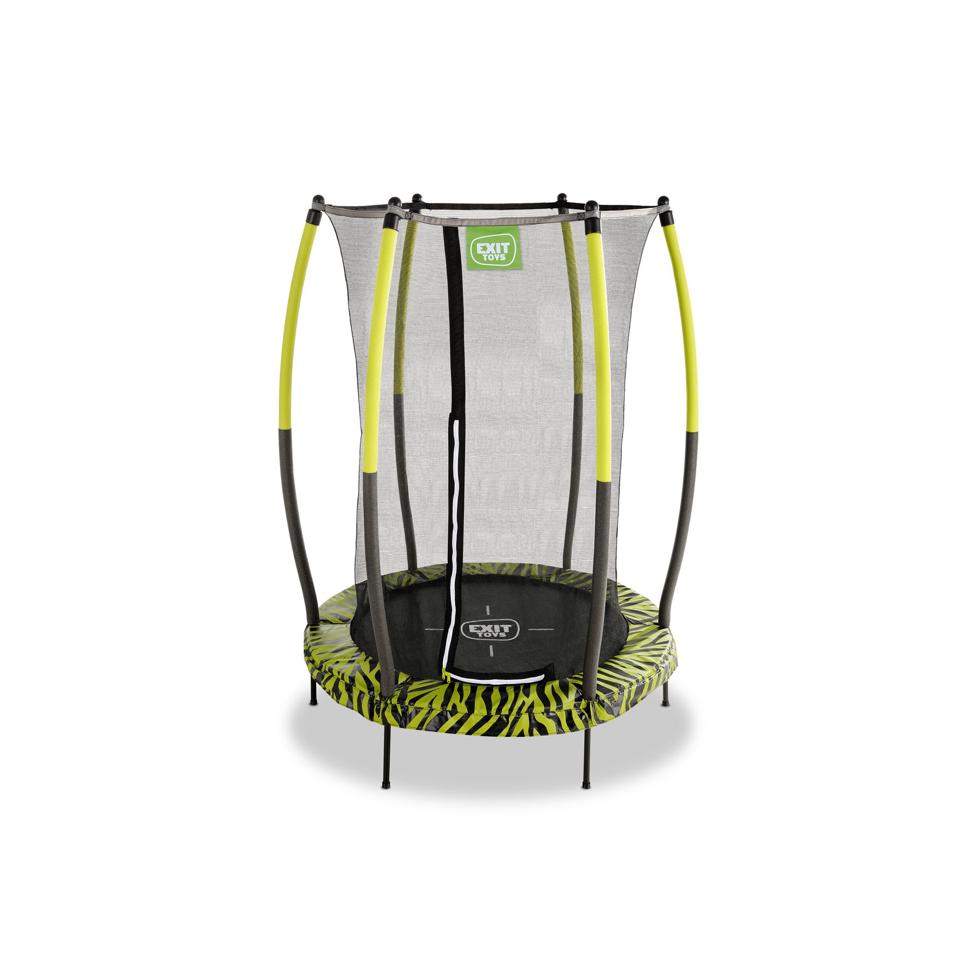 EXIT-Tiggy-junior-trampoline-met-veiligheidsnet-140cm-zwart-groen