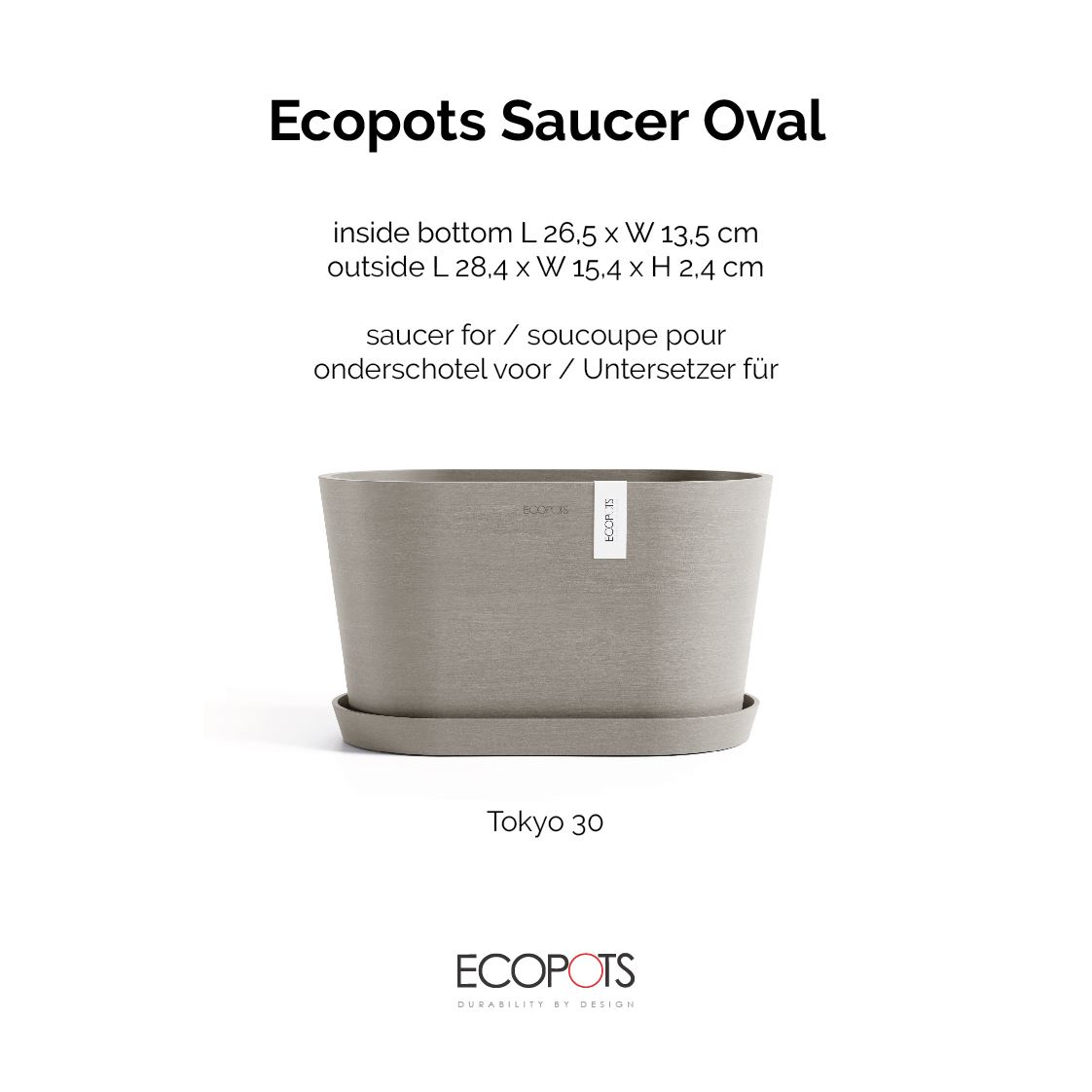 ecopots-onderschotel-ovaal-Tokyo-Taupe-LBH-28-4x15-4x2-4-cm