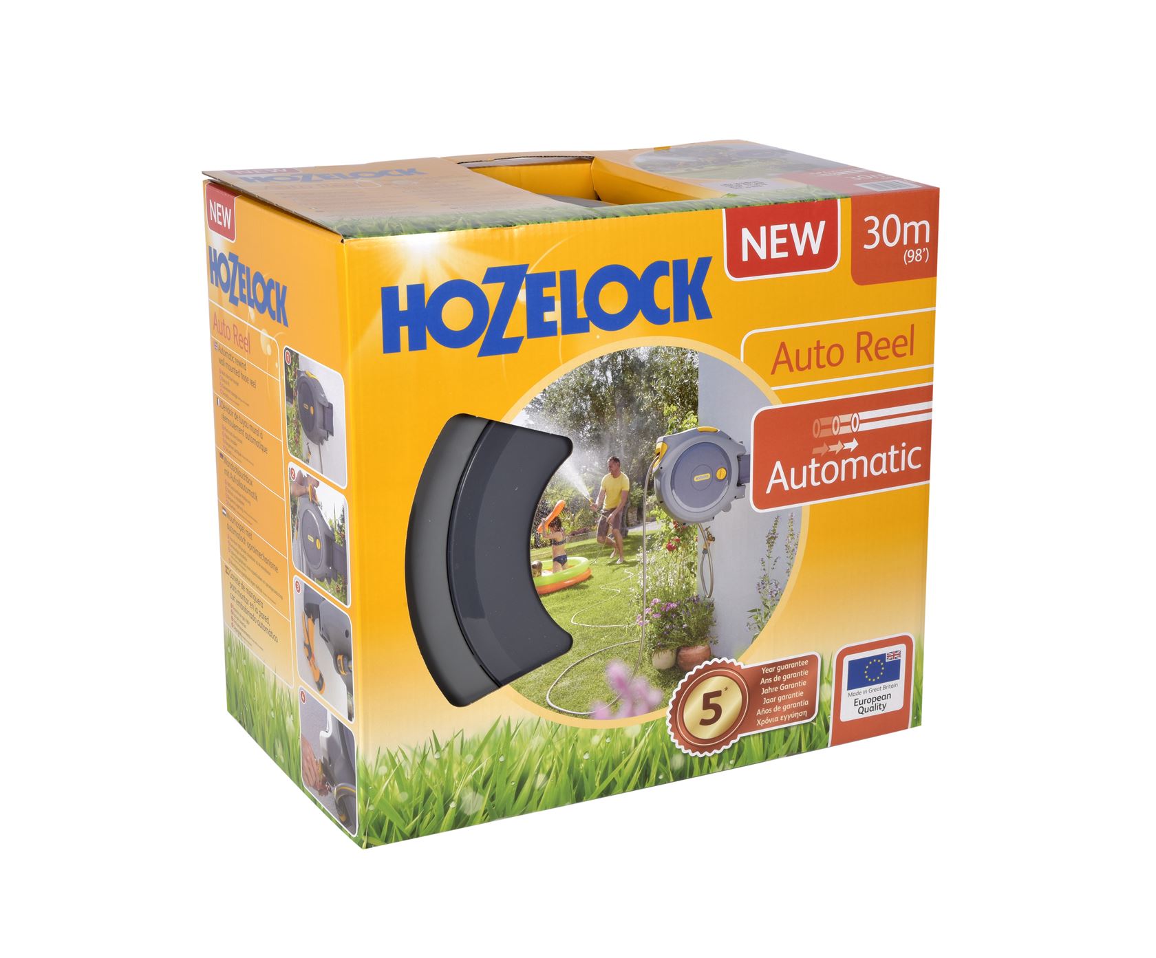 Hozelock Wall Hose Box 'Auto Reel' - 30m