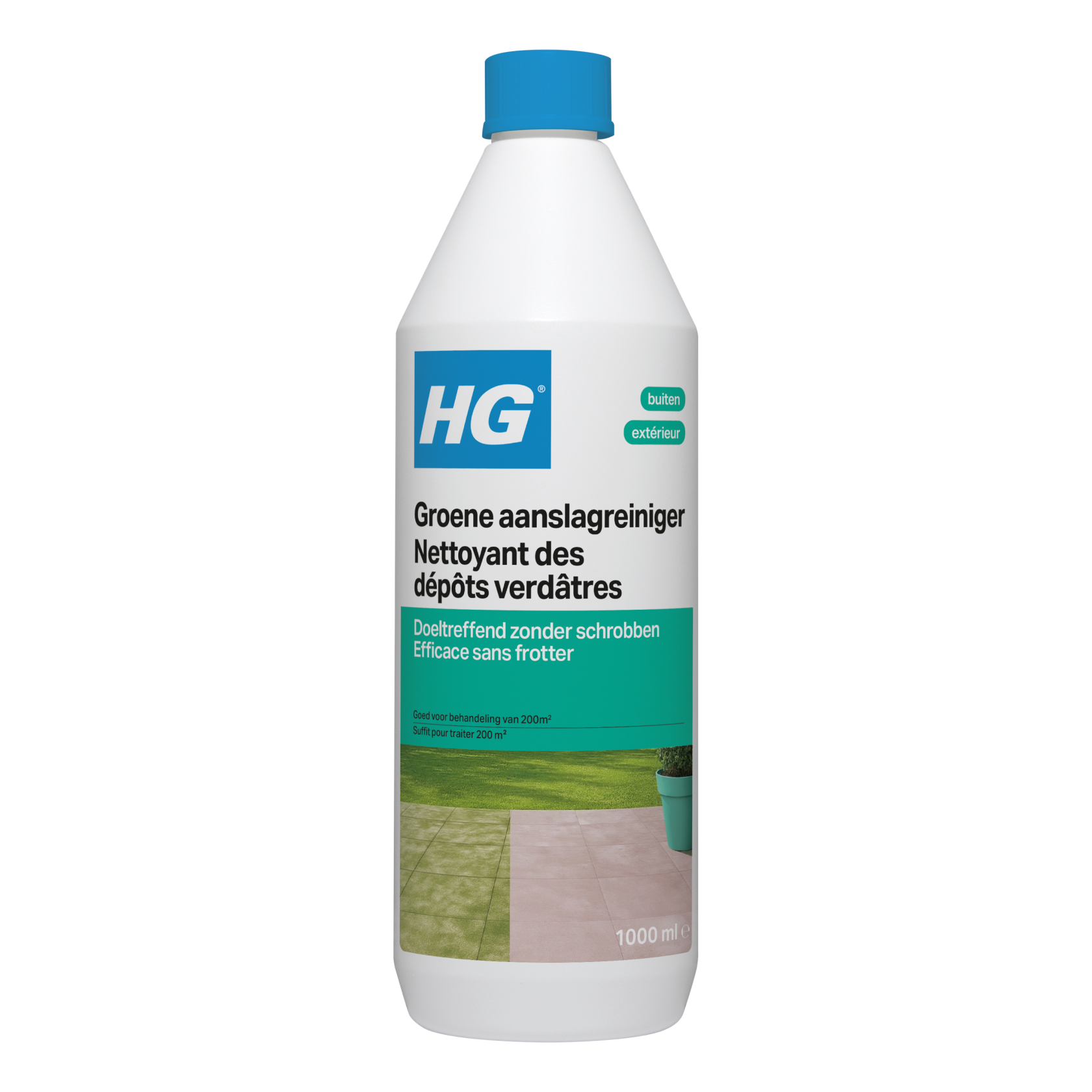 HG Nettoyant anti-dépôts verts - 1 L - Contre la prolifération des algues
