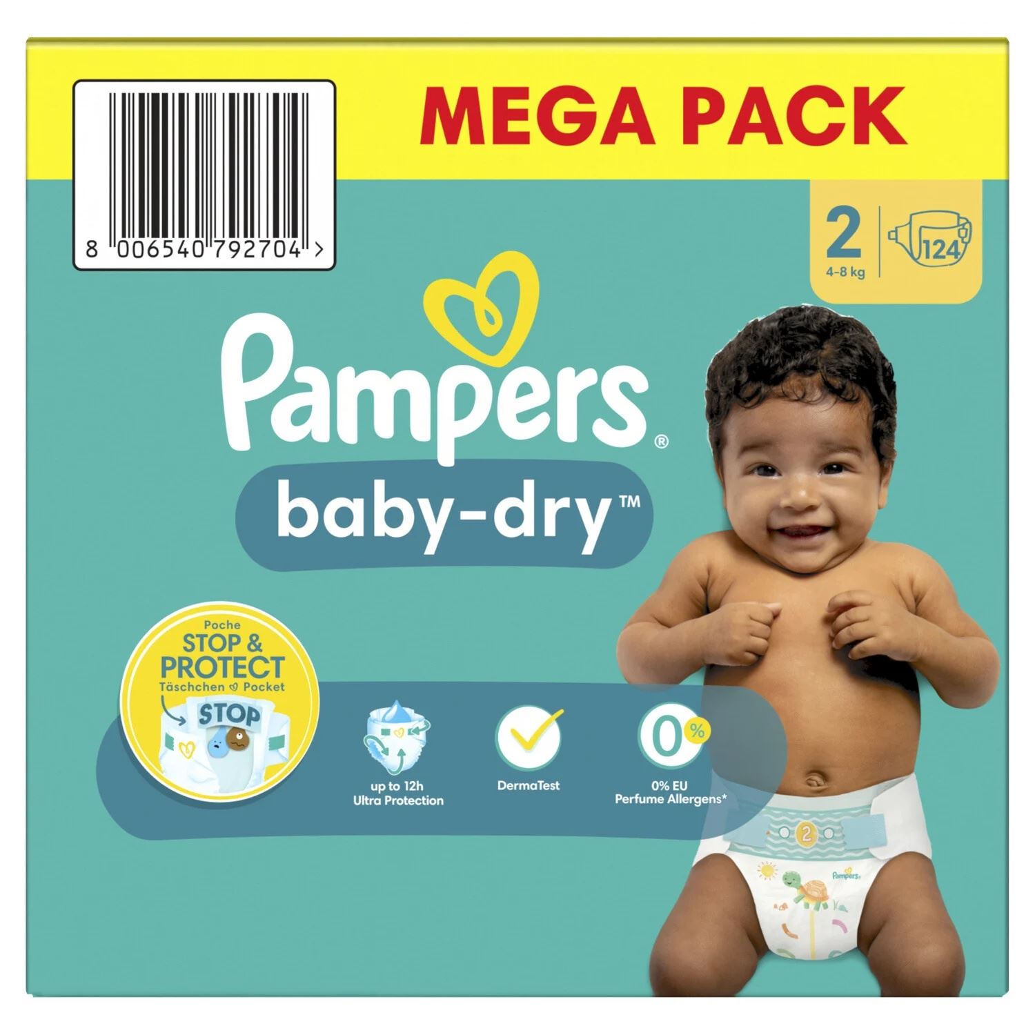 Pampers-Baby-Dry-luiers-Maat-2-124-luiers-4-8-KG-