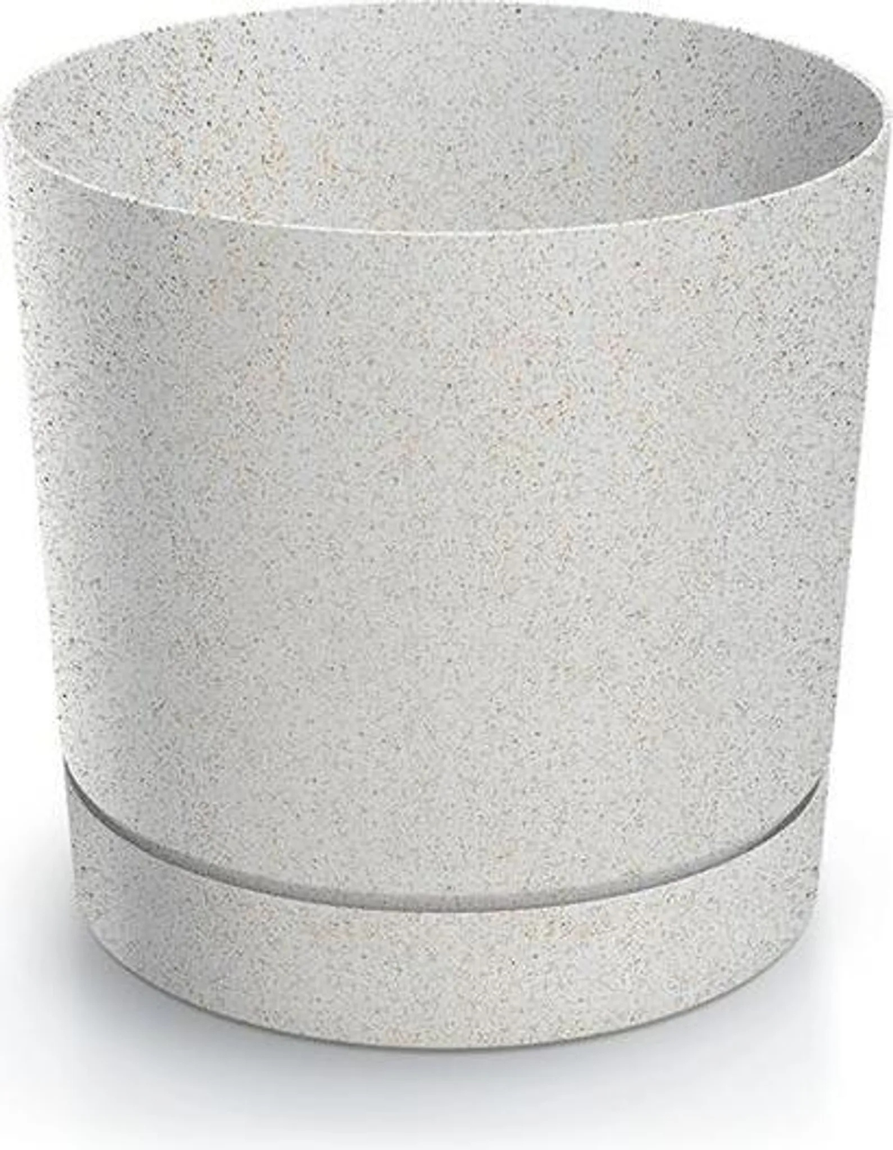 Prosperplast Tubo P Eco Wood Bloempot - Ø 29,2 cm - Eco Wit